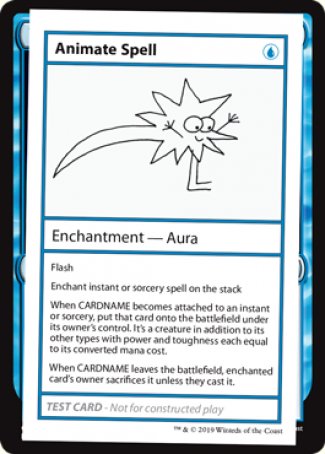 Animate Spell (2021 Edition) [Mystery Booster Playtest Cards] | The CG Realm
