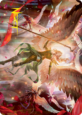 Sigarda's Summons Art Card (Gold-Stamped Signature) [Innistrad: Crimson Vow Art Series] | The CG Realm