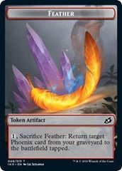 Feather // Human Soldier (004) Double-Sided Token [Ikoria: Lair of Behemoths Tokens] | The CG Realm