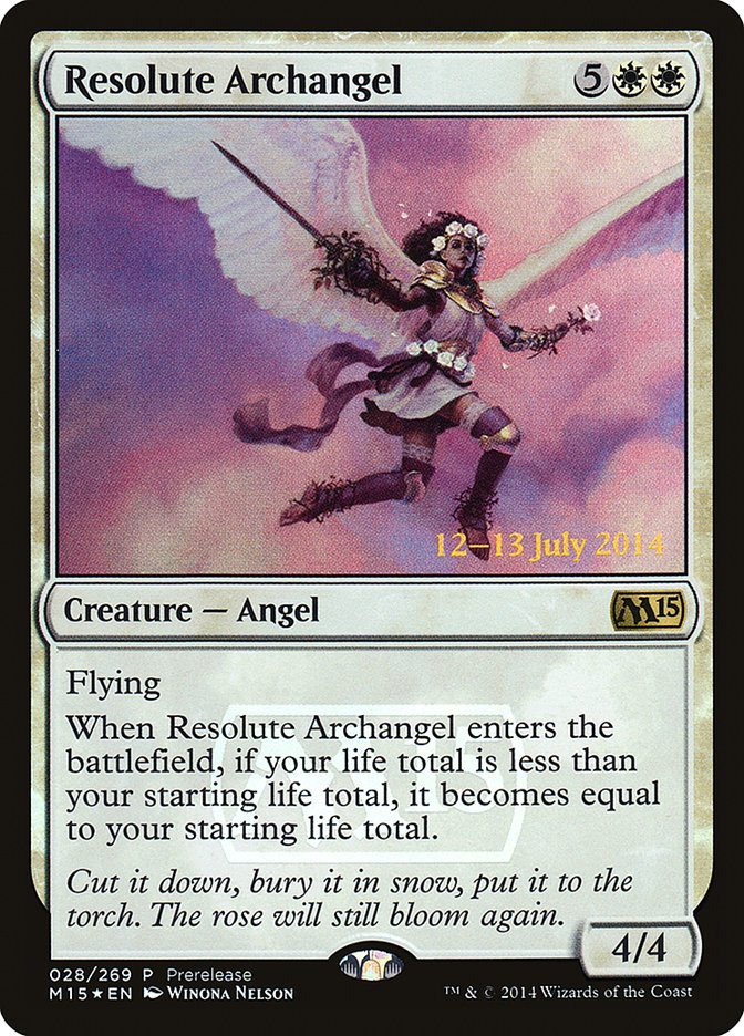 Resolute Archangel [Magic 2015 Prerelease Promos] | The CG Realm