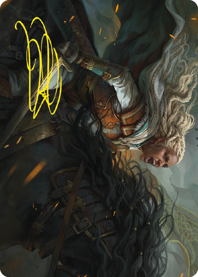 Eowyn, Fearless Knight Art Card (Gold-Stamped Signature) [The Lord of the Rings: Tales of Middle-earth Art Series] | The CG Realm