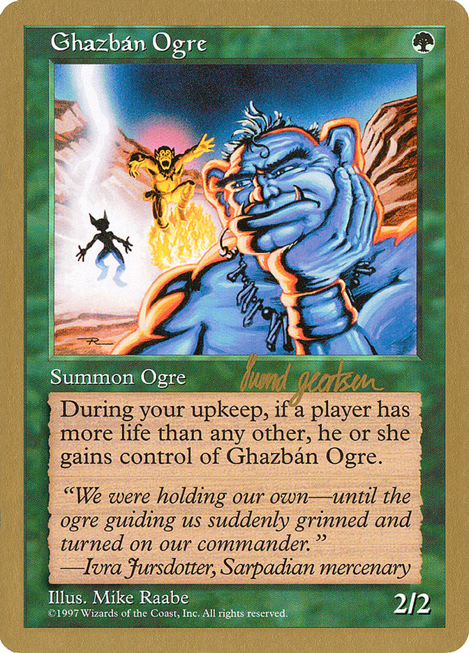 Ghazban Ogre (Svend Geertsen) [World Championship Decks 1997] | The CG Realm