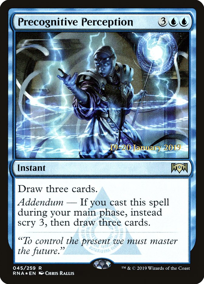 Precognitive Perception [Ravnica Allegiance Prerelease Promos] | The CG Realm