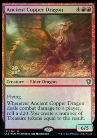 Ancient Copper Dragon [Commander Legends: Battle for Baldur's Gate Prerelease Promos] | The CG Realm