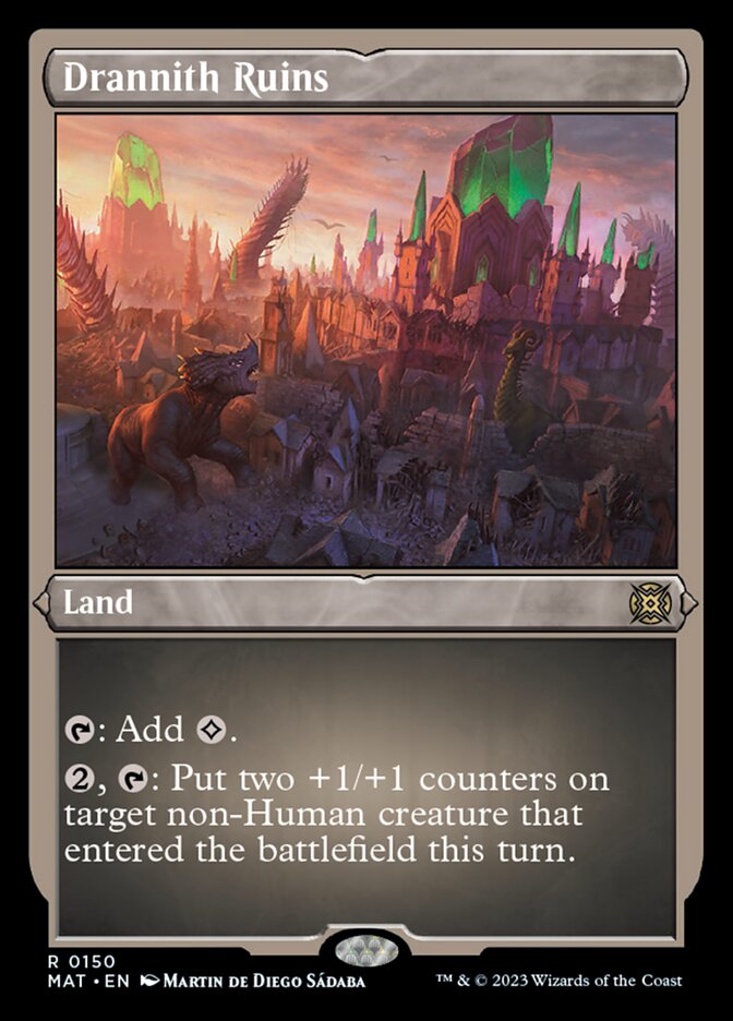 Drannith Ruins (Foil Etched) [March of the Machine: The Aftermath] | The CG Realm