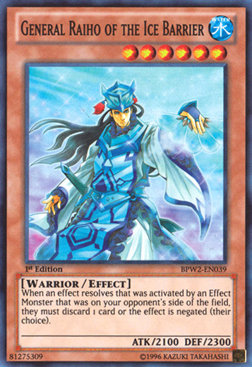 General Raiho of the Ice Barrier [BPW2-EN039] Super Rare | The CG Realm