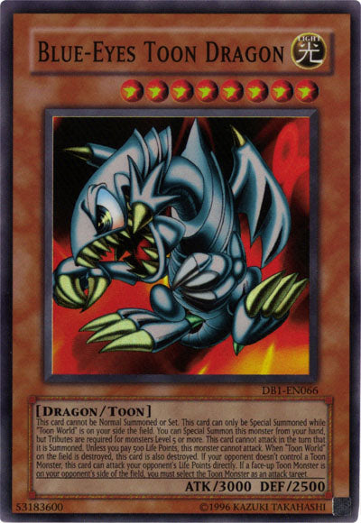 Blue-Eyes Toon Dragon [DB1-EN066] Super Rare | The CG Realm