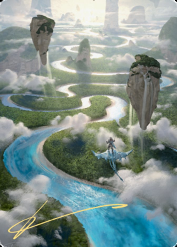 Clearwater Pathway Art Card (Gold-Stamped Signature) [Zendikar Rising Art Series] | The CG Realm