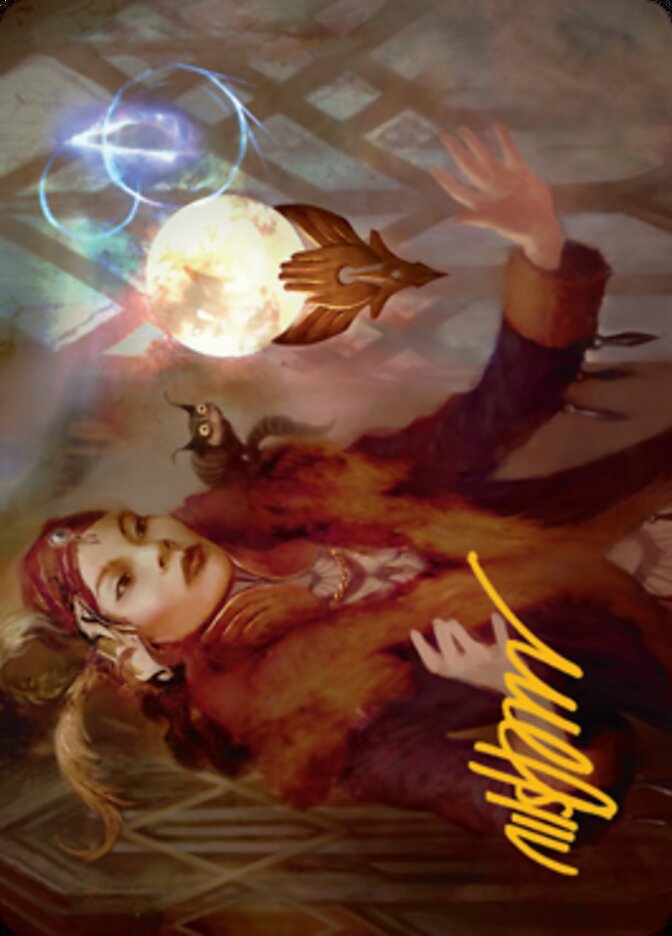 Misfortune Teller Art Card (Gold-Stamped Signature) [Streets of New Capenna Art Series] | The CG Realm