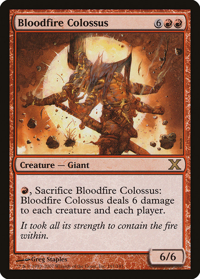 Bloodfire Colossus [Tenth Edition] | The CG Realm
