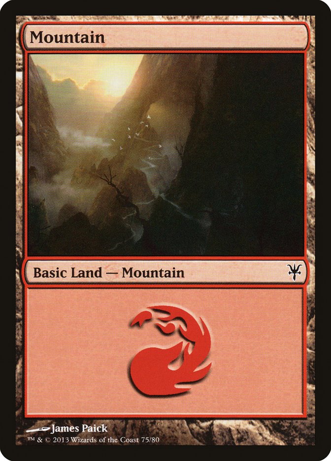 Mountain (75) (DDK-075) - Duel Decks: Sorin vs. Tibalt