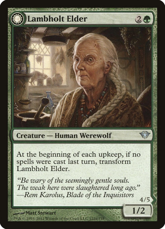 Lambholt Elder (DKA-122) - Dark Ascension: (Double Faced Transform)