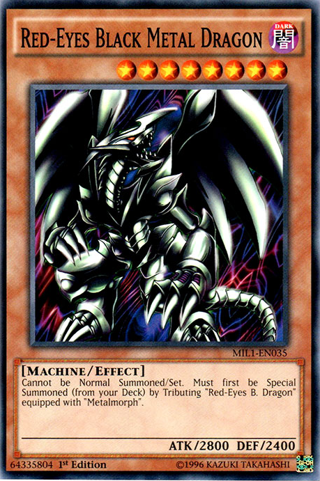 Red-Eyes Black Metal Dragon [MIL1-EN035] Common | The CG Realm