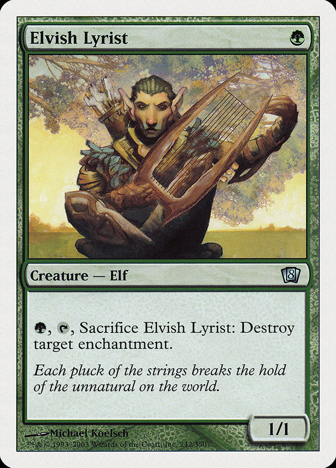 Elvish Lyrist [Eighth Edition] | The CG Realm