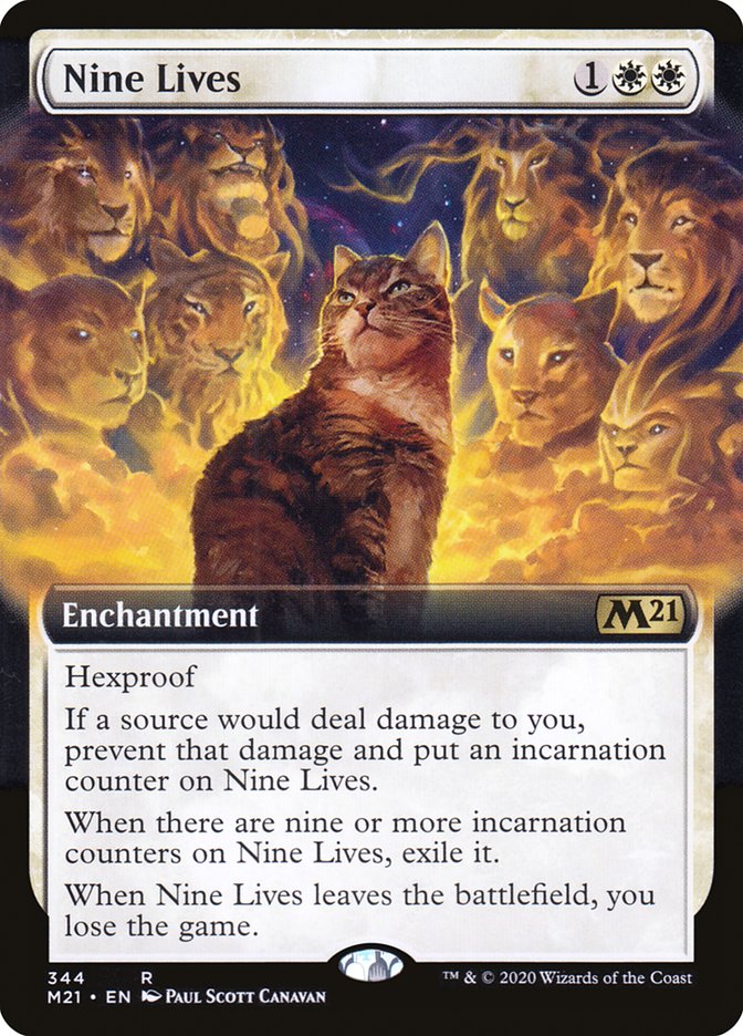Nine Lives (Extended Art) [Core Set 2021] | The CG Realm