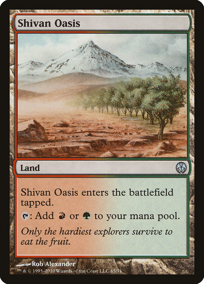 Shivan Oasis [Duel Decks: Phyrexia vs. the Coalition] | The CG Realm
