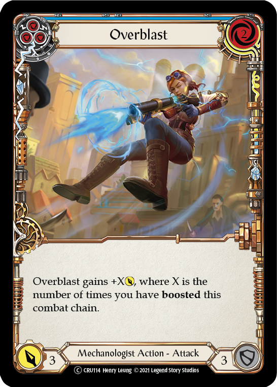 Overblast (Blue) [U-CRU114] (Crucible of War Unlimited)  Unlimited Normal | The CG Realm