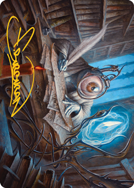 Unblinking Observer Art Card (Gold-Stamped Signature) [Innistrad: Midnight Hunt Art Series] | The CG Realm