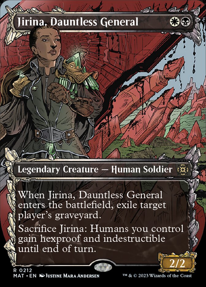 Jirina, Dauntless General (Showcase Halo Foil) [March of the Machine: The Aftermath] | The CG Realm