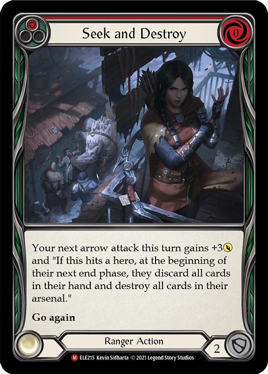Seek and Destroy [ELE215] (Tales of Aria)  1st Edition Rainbow Foil | The CG Realm