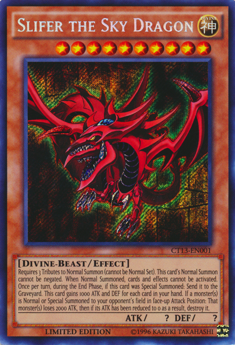 Slifer the Sky Dragon [CT13-EN001] Secret Rare | The CG Realm