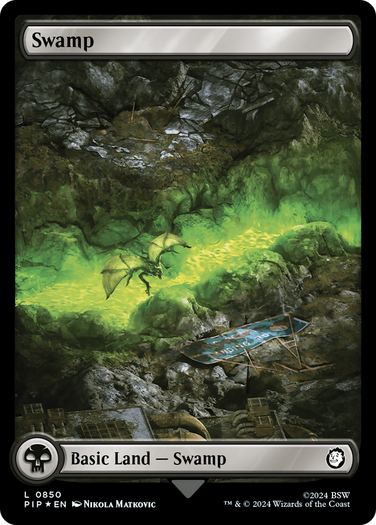 Swamp (0850) (Surge Foil) [Fallout] | The CG Realm