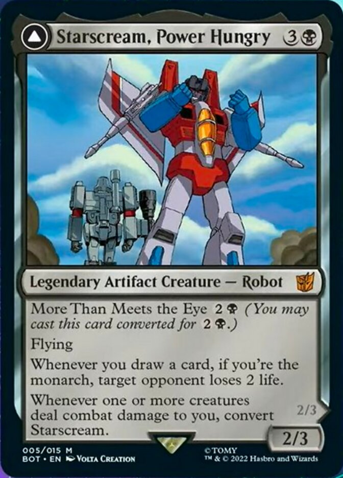 Starscream, Power Hungry (BOT-005) - Transformers: (convertdfc)
