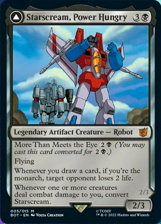 Starscream, Power Hungry (BOT-005) - Transformers: (convertdfc)