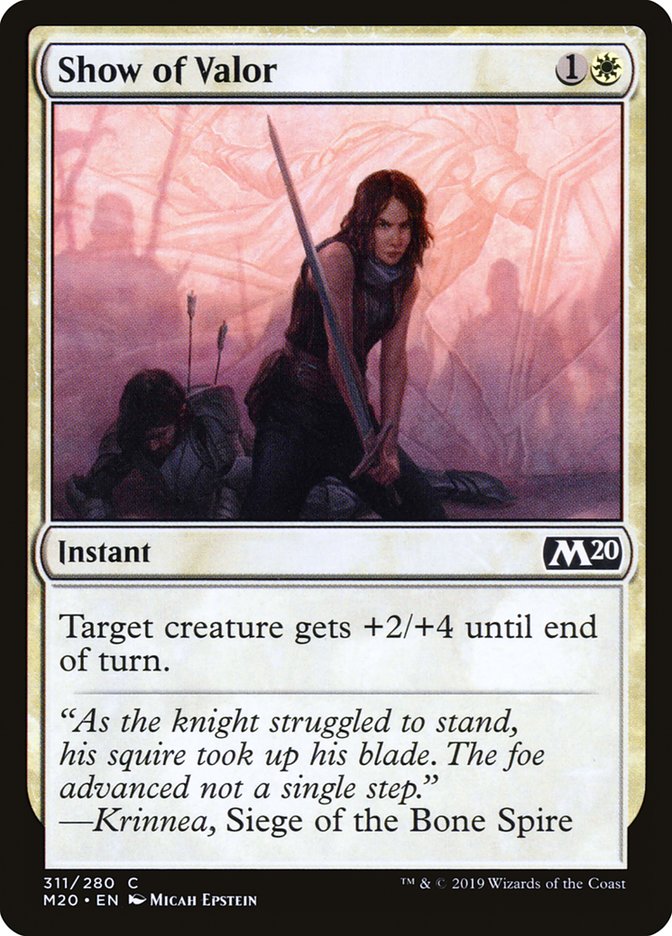 Show of Valor [Core Set 2020] | The CG Realm