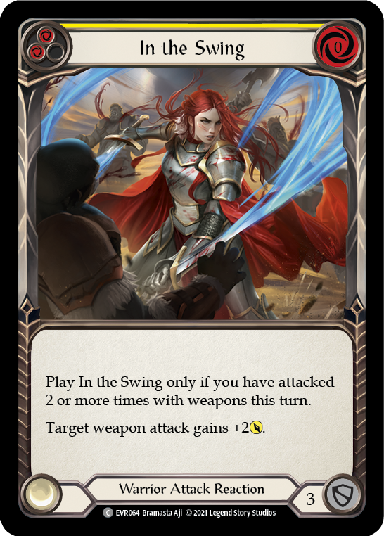 In the Swing (Yellow) [EVR064] (Everfest)  1st Edition Rainbow Foil | The CG Realm