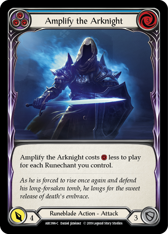 Amplify the Arknight (Blue) [ARC096-C] (Arcane Rising)  1st Edition Normal | The CG Realm