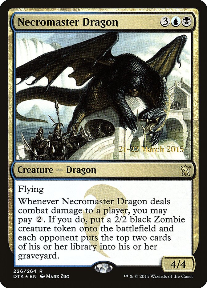 Necromaster Dragon [Dragons of Tarkir Prerelease Promos] | The CG Realm