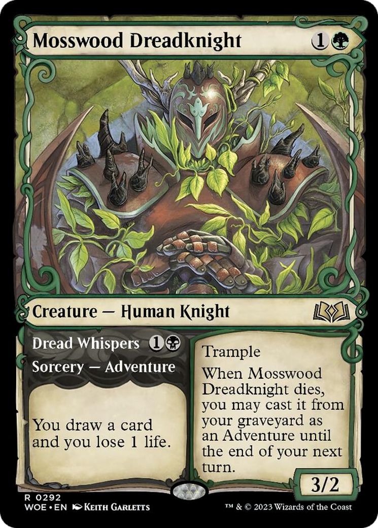 Mosswood Dreadknight // Dread Whispers (Showcase) [Wilds of Eldraine] | The CG Realm
