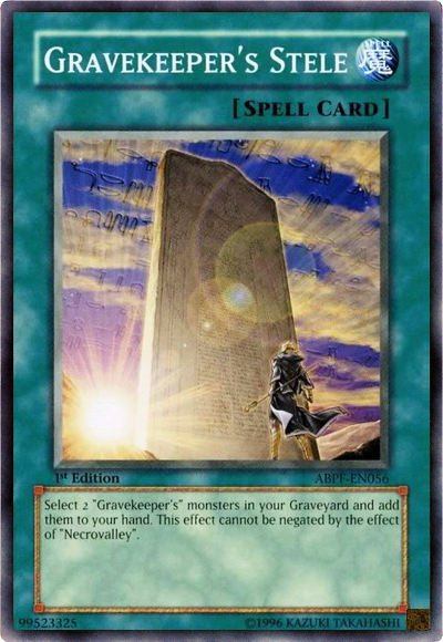 Gravekeeper's Stele [ABPF-EN056] Common | The CG Realm