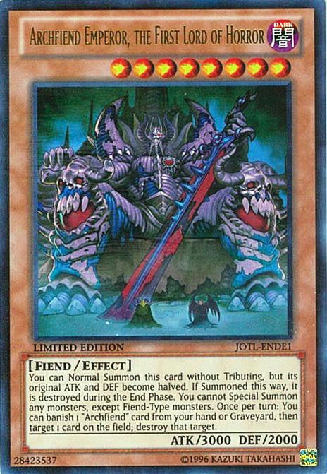 Archfiend Emperor, the First Lord of Horror [JOTL-ENDE1] Ultra Rare | The CG Realm
