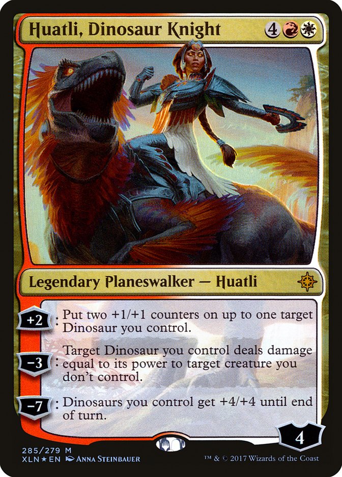 Huatli, Dinosaur Knight [Ixalan] | The CG Realm