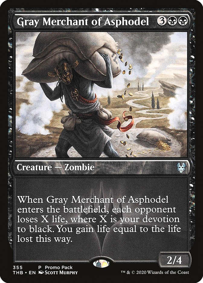 Gray Merchant of Asphodel (Promo Pack) [Theros Beyond Death Promos] | The CG Realm