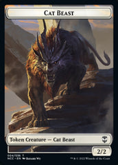 Soldier (09) // Cat Beast Double-Sided Token [Streets of New Capenna Commander Tokens] | The CG Realm