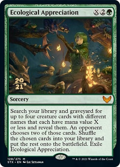 Ecological Appreciation [Strixhaven: School of Mages Prerelease Promos] | The CG Realm