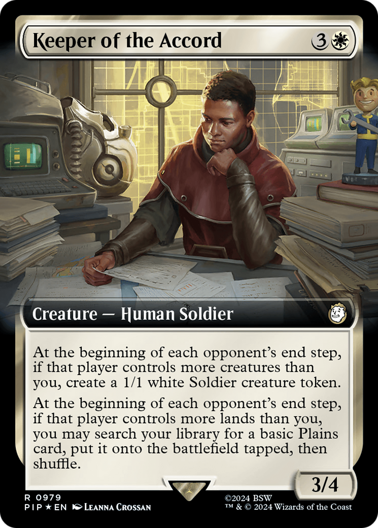 Keeper of the Accord (Extended Art) (Surge Foil) [Fallout] | The CG Realm