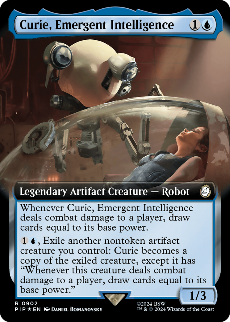 Curie, Emergent Intelligence (Extended Art) (Surge Foil) [Fallout] | The CG Realm