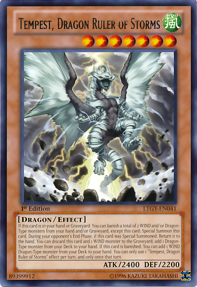 Tempest, Dragon Ruler of Storms [LTGY-EN041] Rare | The CG Realm
