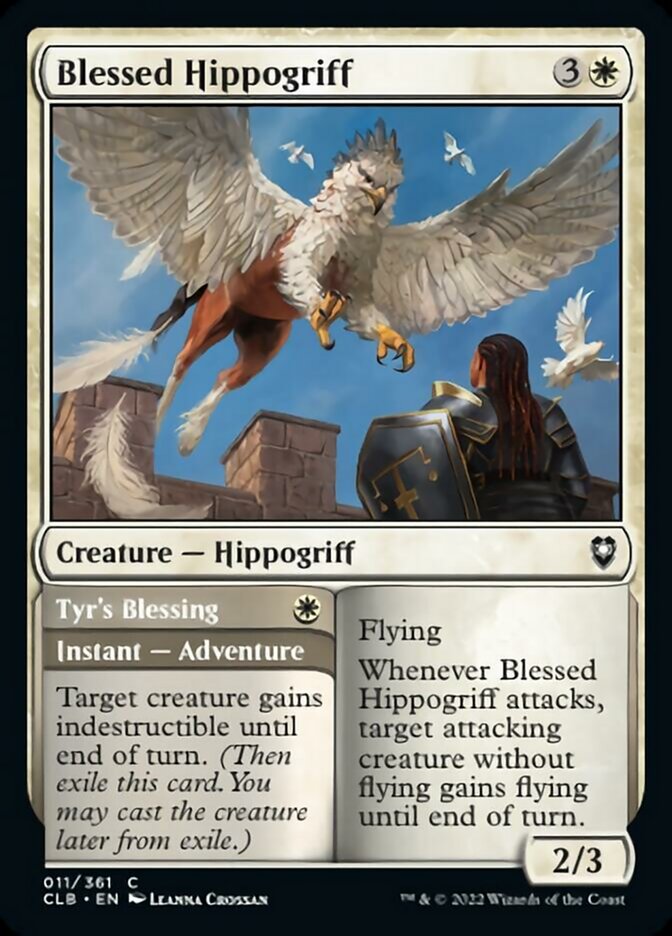 Blessed Hippogriff // Tyr's Blessing [Commander Legends: Battle for Baldur's Gate] | The CG Realm