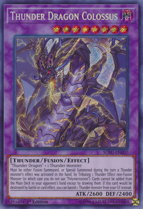 Thunder Dragon Colossus [SOFU-EN037] Secret Rare | The CG Realm