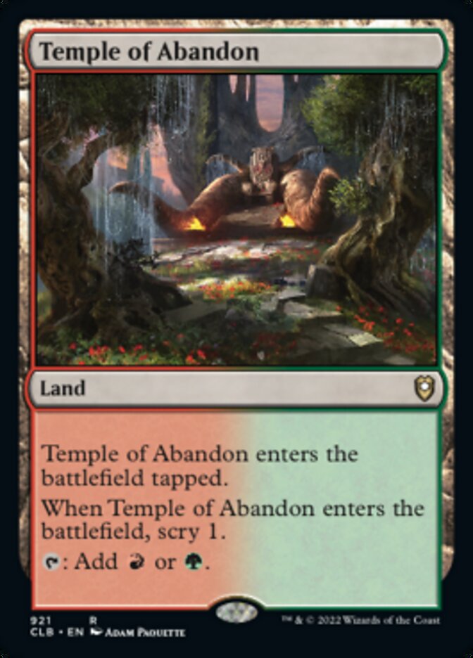 Temple of Abandon [Commander Legends: Battle for Baldur's Gate] | The CG Realm