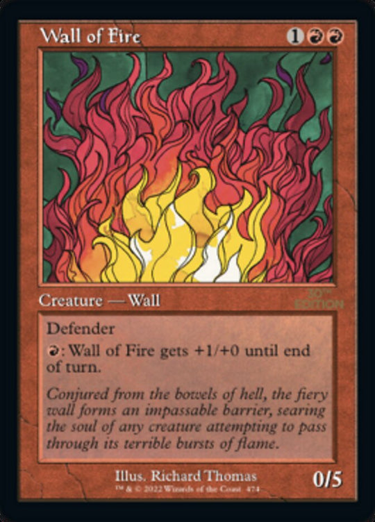 Wall of Fire (Retro Frame) (30A-474) - 30th Anniversary Edition
