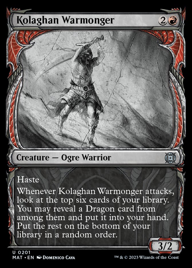 Kolaghan Warmonger (Showcase Halo Foil) [March of the Machine: The Aftermath] | The CG Realm
