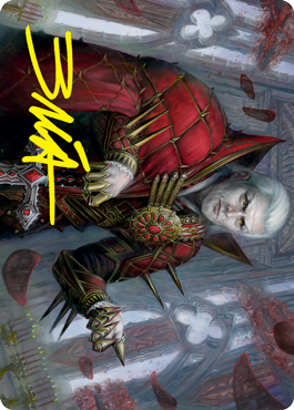 Edgar, Charmed Groom 1 Art Card (Gold-Stamped Signature) [Innistrad: Crimson Vow Art Series] | The CG Realm