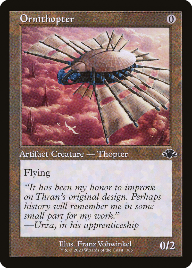 Ornithopter (Retro) [Dominaria Remastered] | The CG Realm