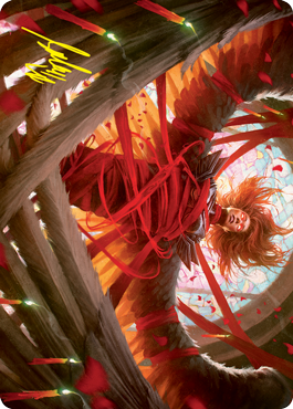 Sigarda's Imprisonment Art Card (Gold-Stamped Signature) [Innistrad: Crimson Vow Art Series] | The CG Realm